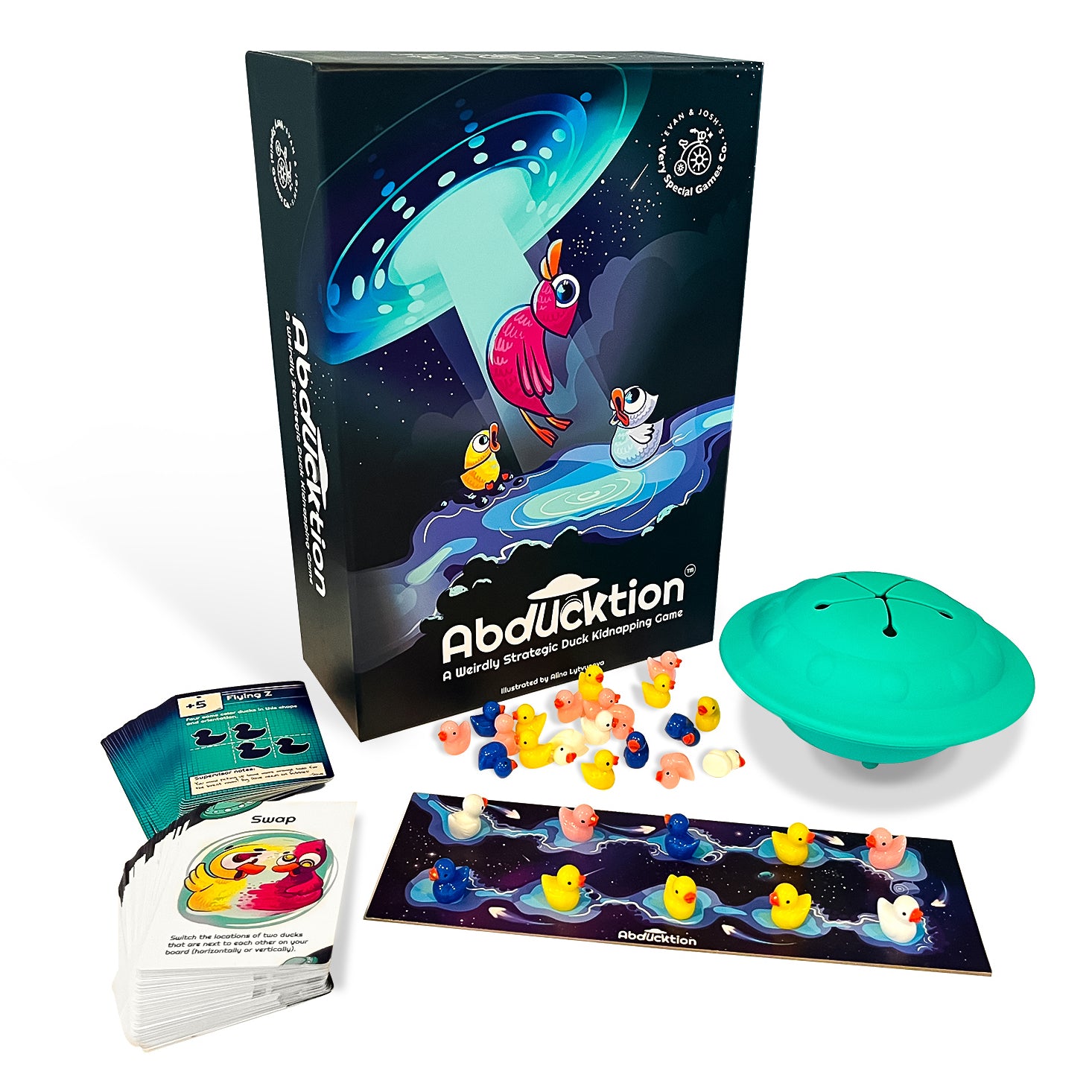 Abducktion: A Weirdly Strategic Game of Duck Kidnapping – Very Special Games