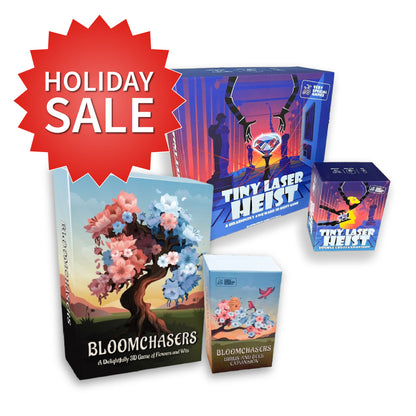 3D Game Bundle: Bloomchasers + Tiny Laser Heist Base Games + Expansions!