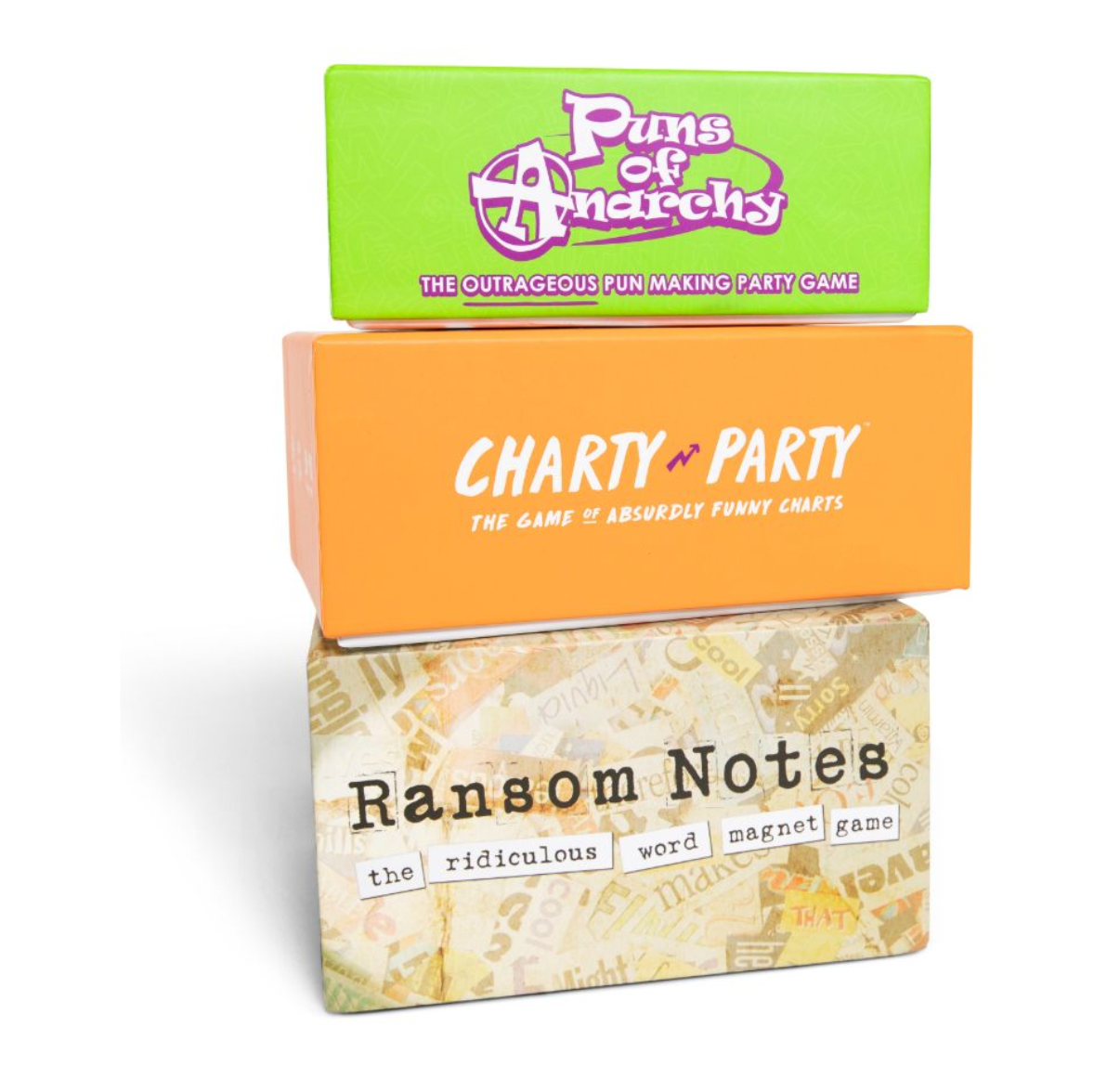 Big Three Bundle: Ransom Notes, Puns of Anarchy, and Charty Party
