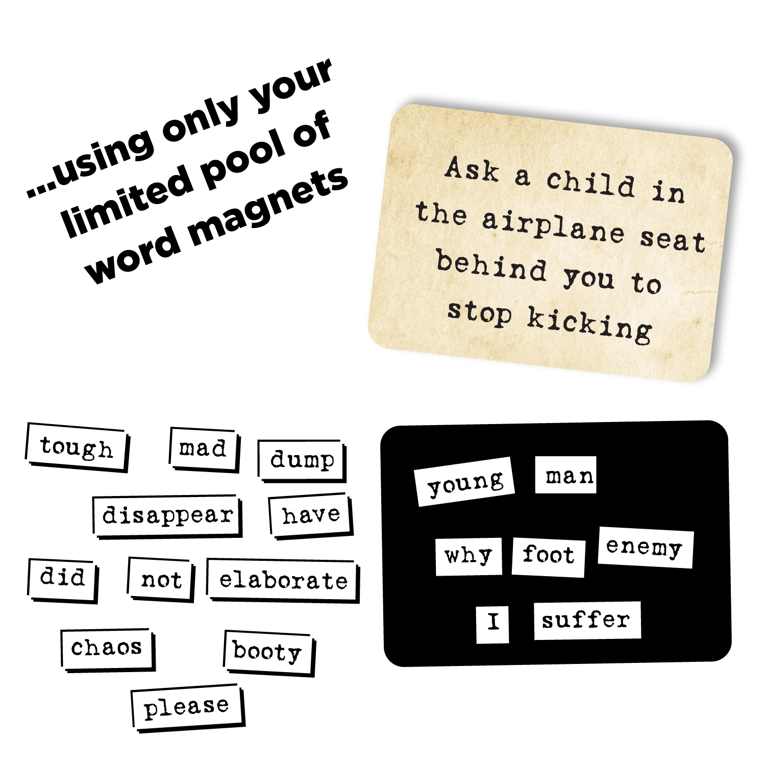 Ransom Notes | The Ridiculous Word Magnet Game – Very Special Games